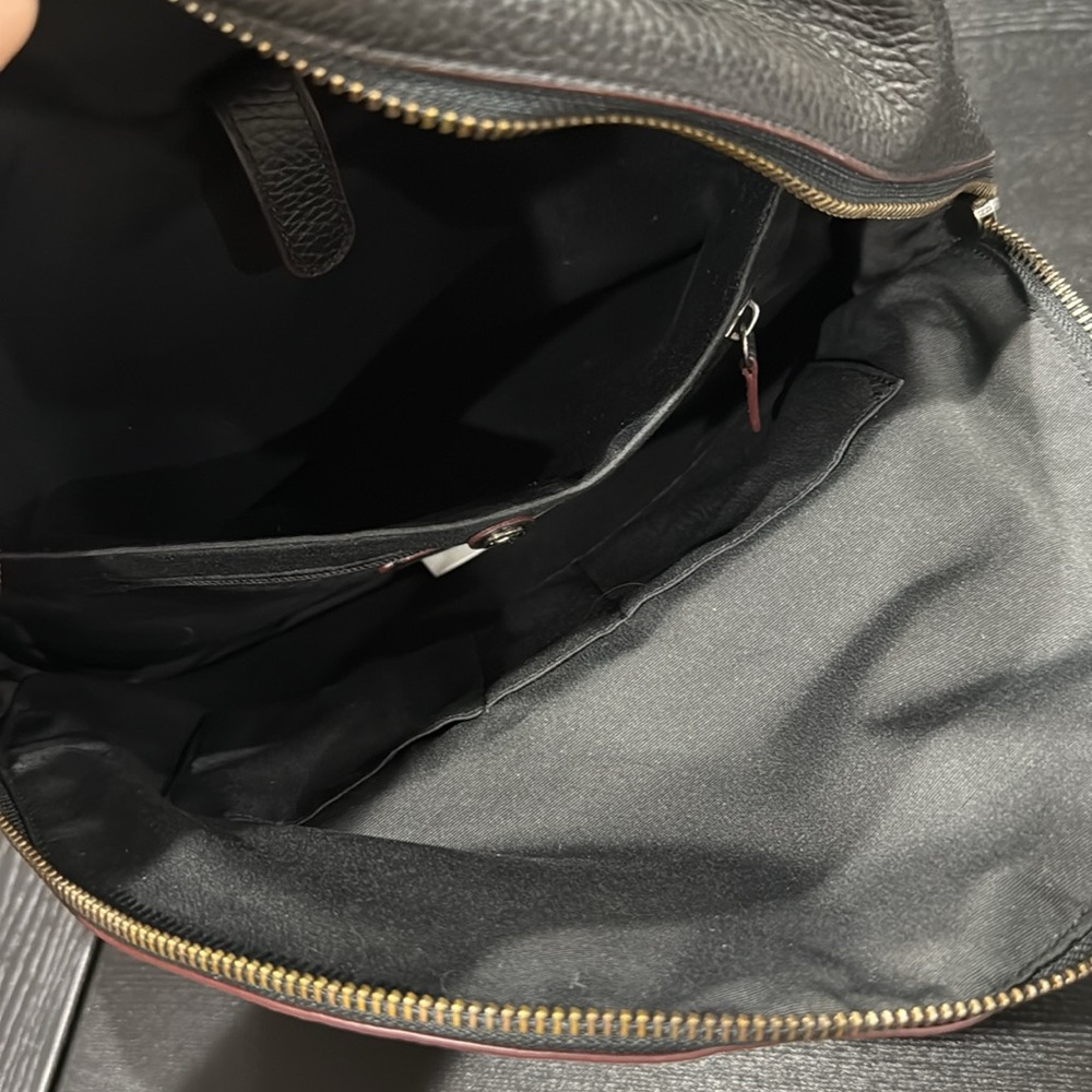 Coach Black Leather Backpack with Skull and Eagle - Picture 11 of 13